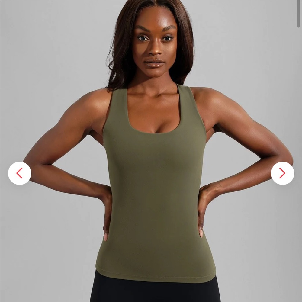 Buffbunny XS foundation tank grounded dark olive